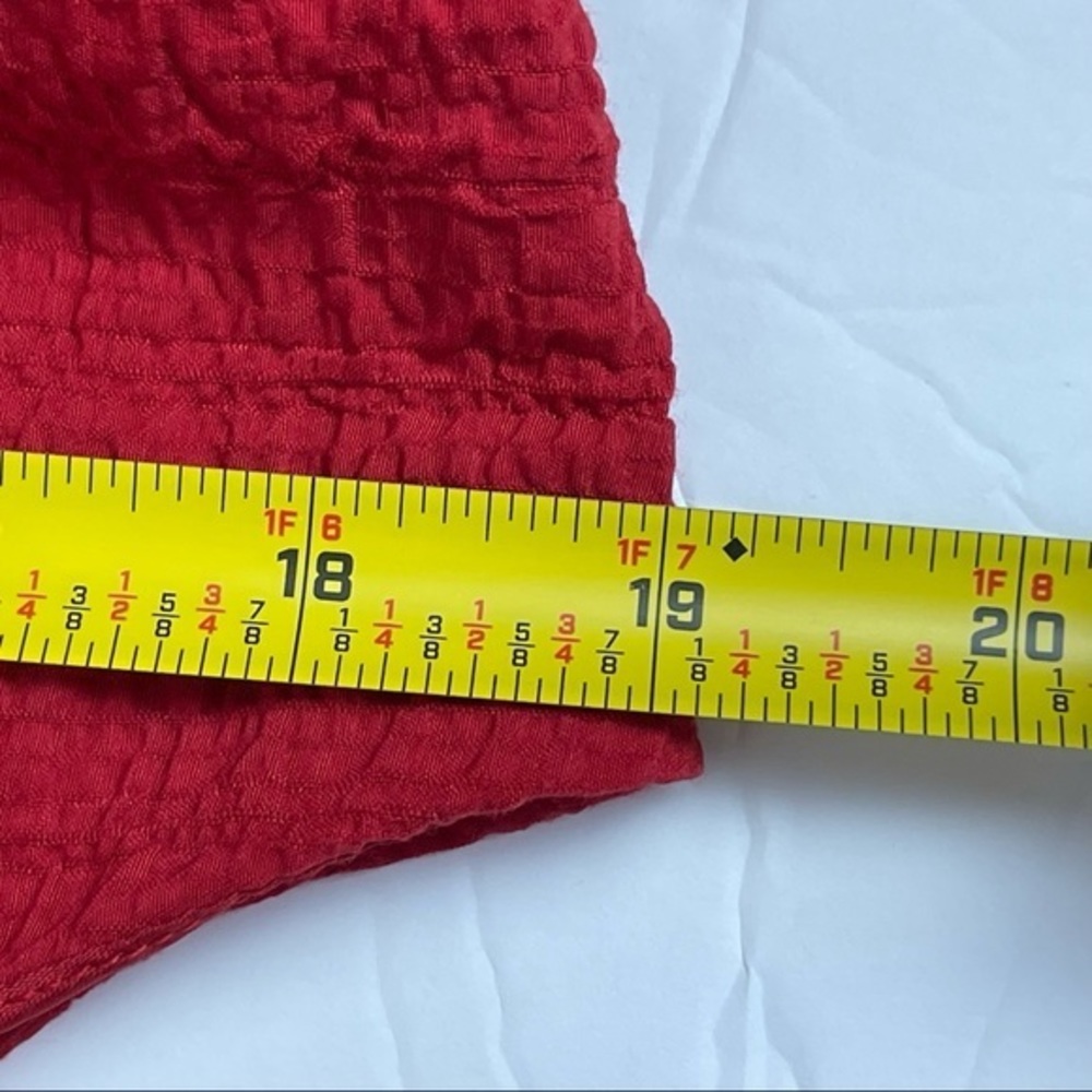 Talbots Red Textured Party Event Midi Dress - Picture 11 of 11